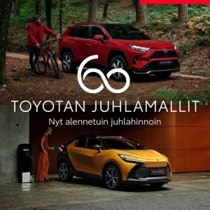 Toyotan juhlamallit nyt alennetuin juhlahinnoin