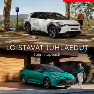 Toyotan juhlamallit nyt alennetuin juhlahinnoin